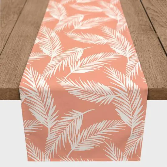 Nature Palm Indoor/Outdoor Table Runner Coral {4}