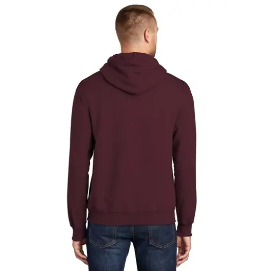 Port & Company® Tall Essential Fleece Pullover Hooded Sweatshirt Maroon {6}