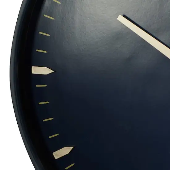 Black Glass Contemporary Wall Clock, 20" x 20" x 3" {5}