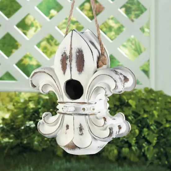 8'' Fleur De Lis Birdhouse {3}