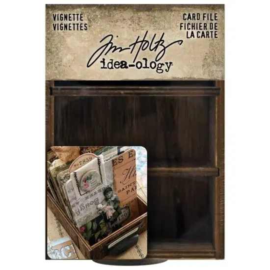 Tim Holtz&reg; Idea-Ology&reg; Wooden Vignette Card File {1}