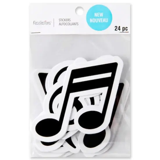Music Notes Die Cut Stickers by Recollections&trade; {5}
