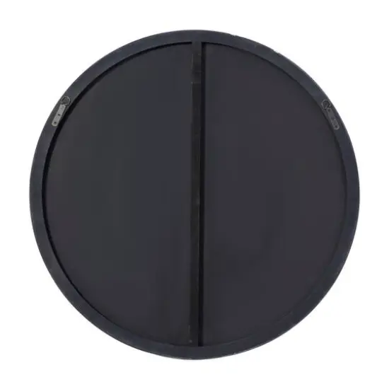 36" Oversized Contemporary Wood Wall Mirror {4}