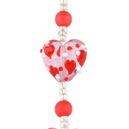 Red Lampwork Glass Heart Beads, 19mm by Bead Landing&trade; {1}
