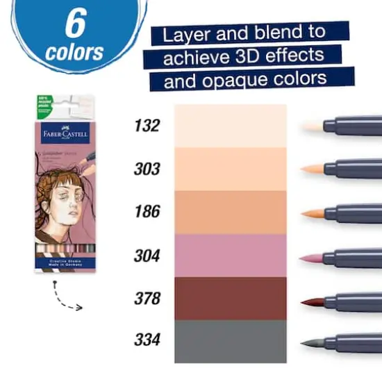 Faber-Castell&reg; Portrait Goldfaber Sketch Markers {1}