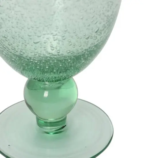 Hello Honey&reg; 14oz. Transparent Stemmed Bubble Glass Set {4}