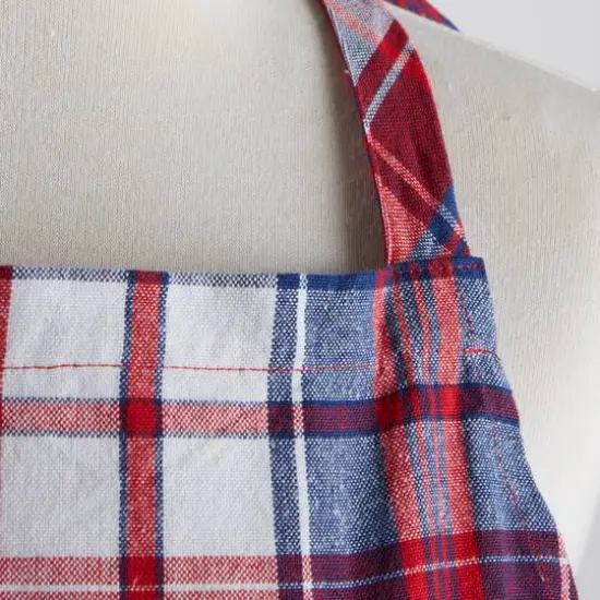 DII&reg; Americana Red Plaid Apron {4}