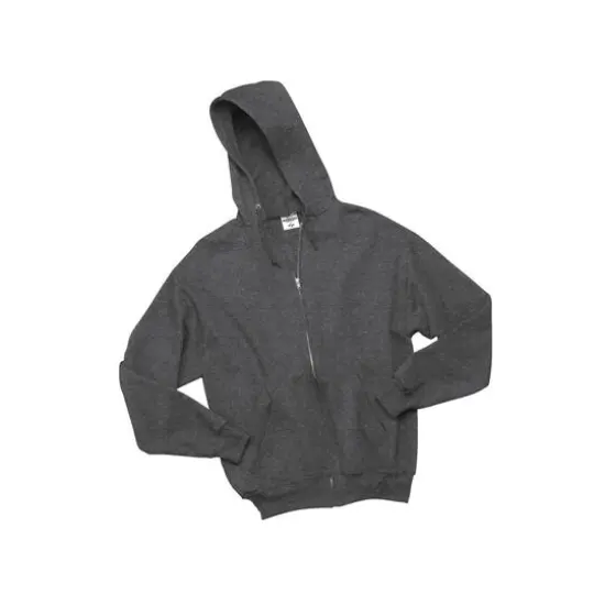 JERZEES® NuBlend® Full-Zip Hooded Sweatshirt Black Heather {1}