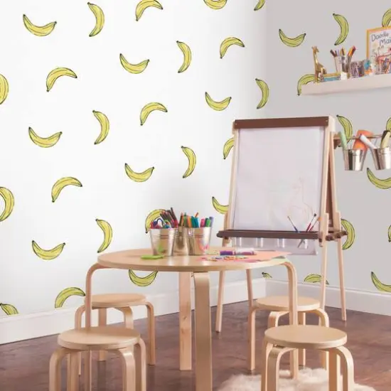 RoomMates Mr. Kate Banana Print Peel & Stick Wallpaper {5}