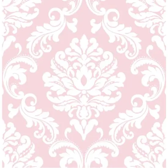 NuWallpaper Pink Ariel Peel & Stick Wallpaper {1}