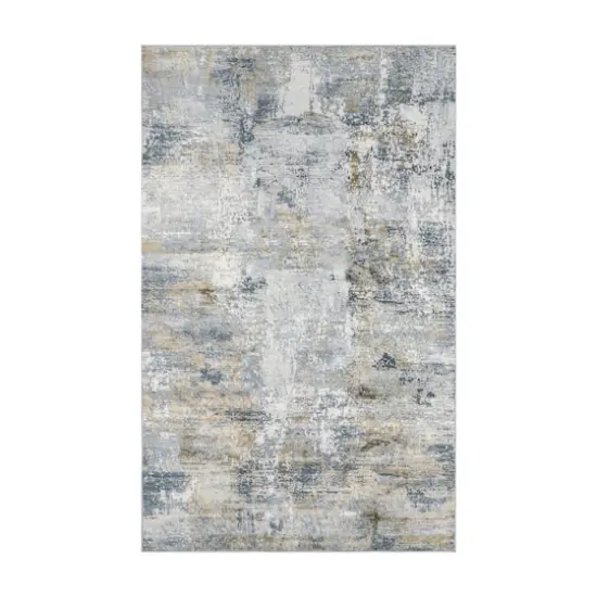 Glitzhome&reg; 5ft. x 8ft. Gray, Ivory & Tan Abstract Area Rug {1}