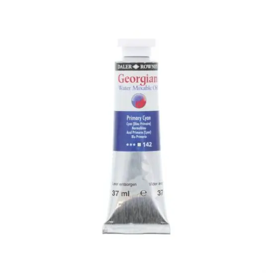Daler-Rowney&reg; Georgian Water Mixable Oil Paint, 37mL 142 Primary Cyan {1}