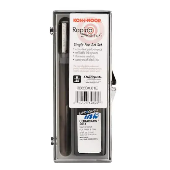 Koh-I-Noor&reg; Rapido Sketch&trade; Technical Pen Kit, 0.35mm {1}