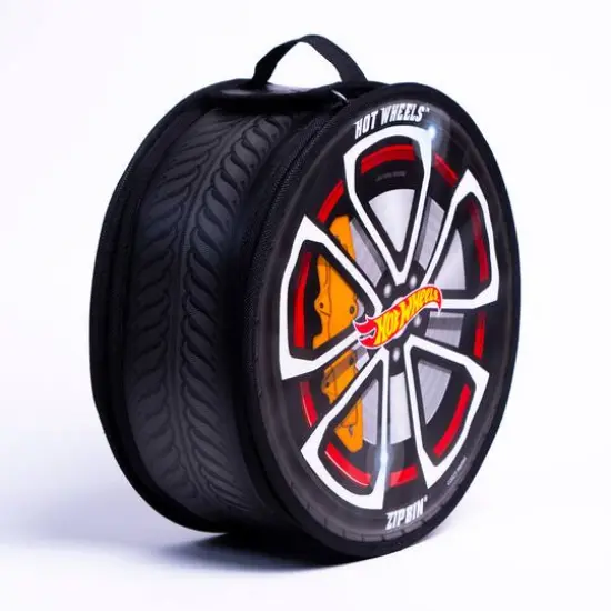 Tara Toy ZipBin Hot Wheels Wheelie Track Pack & Racetrack Mat {8}