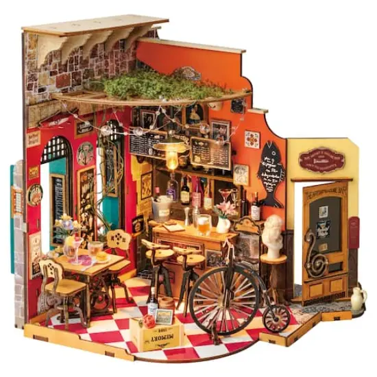 Rolife&reg; Cheers Bar & Dining DIY Miniature House Kit {1}