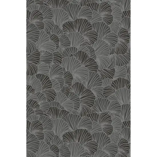 Katie Hunt Charcoal Gray Petals Wall Mural {1}