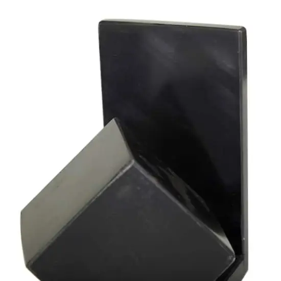 CosmoLiving by Cosmopolitan 6" Black Marble Orb Bookends Set {4}