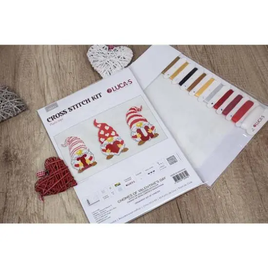 Luca-S Gnomes Of Valentine's Day Plastic Canvas Counted Cross Stitch Kit {9}
