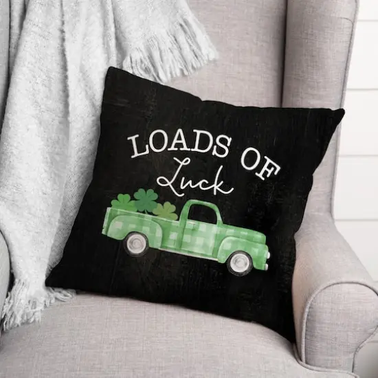 Loads Of Luck 3 18" x 18" Throw Pillow {4}