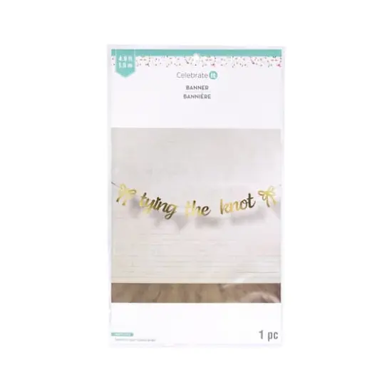 5ft. Tying the Knot Banner by Celebrate It&trade; {3}