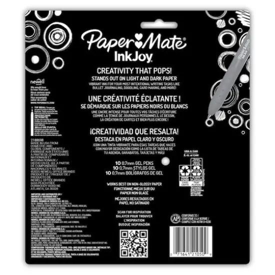 Paper Mate® InkJoy® Medium Point Bright 10 Color Retractable Gel Pen Set {9}