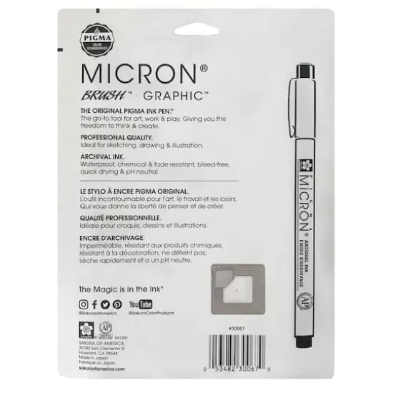 Sakura Pigma Micron Pen Set, 8-Pens, Black {3}