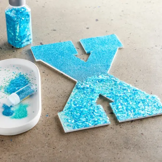 13" White MDF Uppercase Letter by Make Market&reg; X {3}