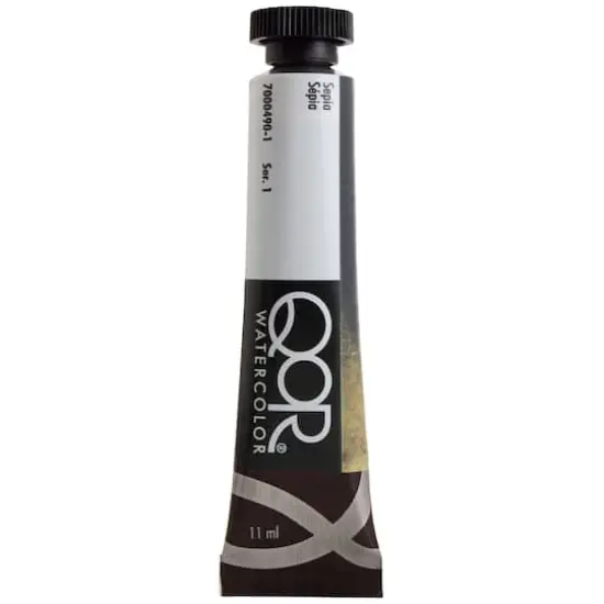 QoR&trade; Watercolor Tube, 11mL Sepia {1}