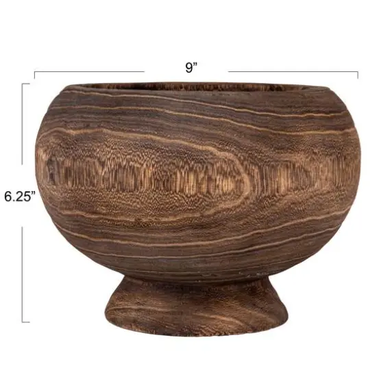 Hello Honey&reg; Stained Round Paulownia Wood Planter {8}