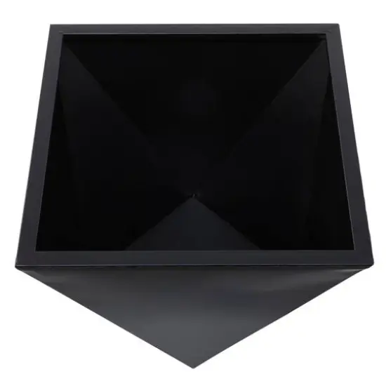 Black Modern Planter, Set of 3" 19", 16", 14" {6}