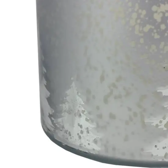 8" Reindeer & Tree Silhouette Pillar Candle Holder with Handle {8}