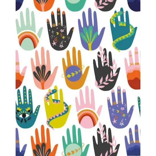 RoomMates Hamsa Peel & Stick Wallpaper White/Purple {1}