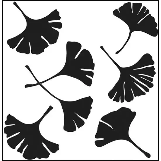 The Crafter's Workshop Ginkgo Leaves Stencil  {1}