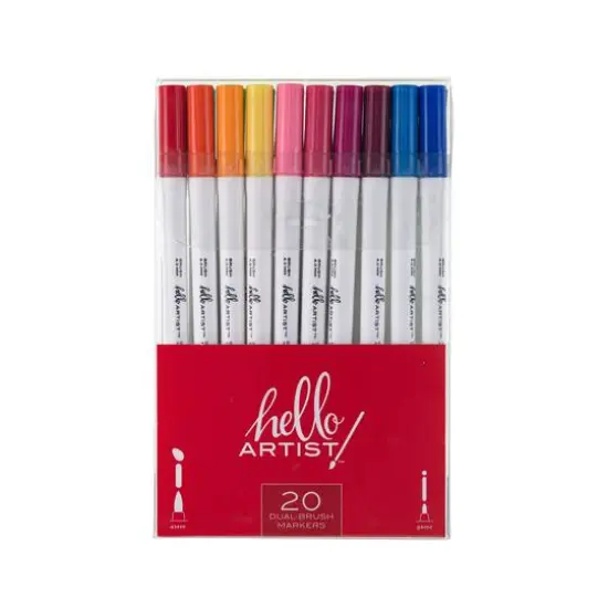 Hello, Artist!&trade; 20-Piece Dual Brush Marker Set {4}