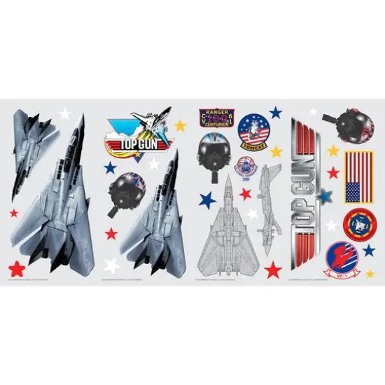 RoomMates Top Gun Peel & Stick Wall Decals {7}
