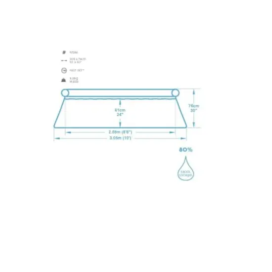 Pool Central&reg; 10ft. Round Inflatable Easy Set Kids Swimming Pool with Filter Pump {5}