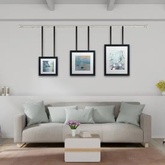 Hastings Home 66"-120" White Extendable Curtain Rod with Knob Finials {6}