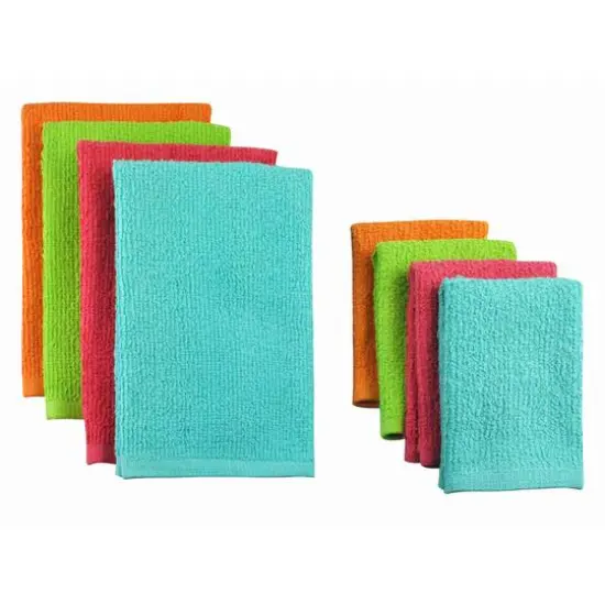 DII&reg; Assorted Bright Bar Mop Dishtowel & Dishcloth (Set of 8) {1}