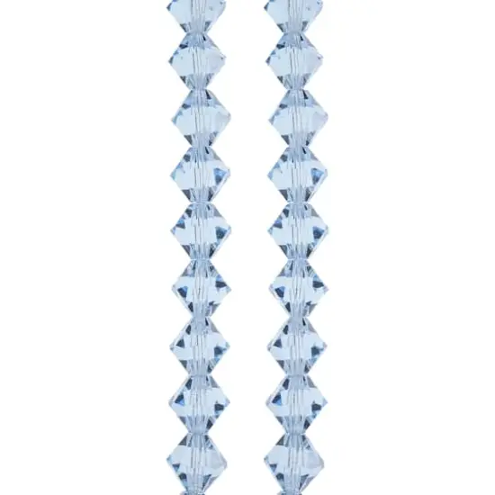 Preciosa Glass Crystal Bicone Beads, 8mm by Bead Landing&trade; Light Sapphire {1}