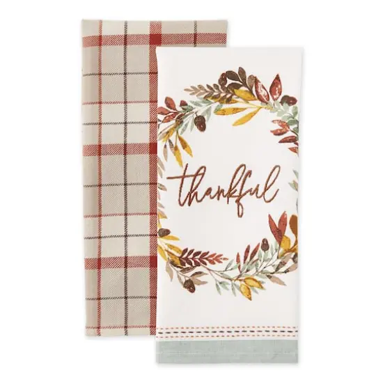 DII&reg; Thankful Autumn Dishtowel Set {4}