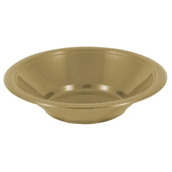 JAM Paper 7" Plastic Bowls, 20ct. Gold {1}