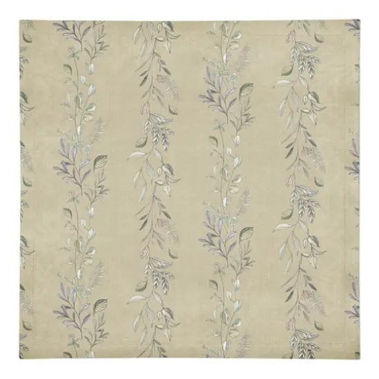 Vines Cotton Twill Napkin Tan {1}