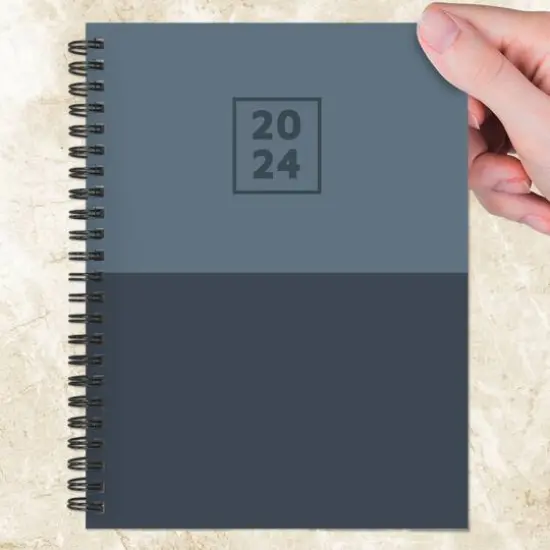 TF Publishing 2024 Blue Blocked Medium Weekly Monthly Planner {9}