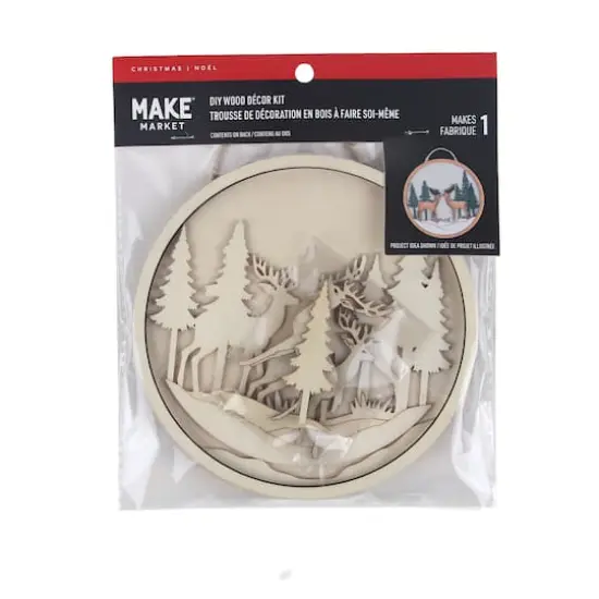 6" Deer Plaque DIY Wood D&eacute;cor Kit by Make Market&reg; {5}