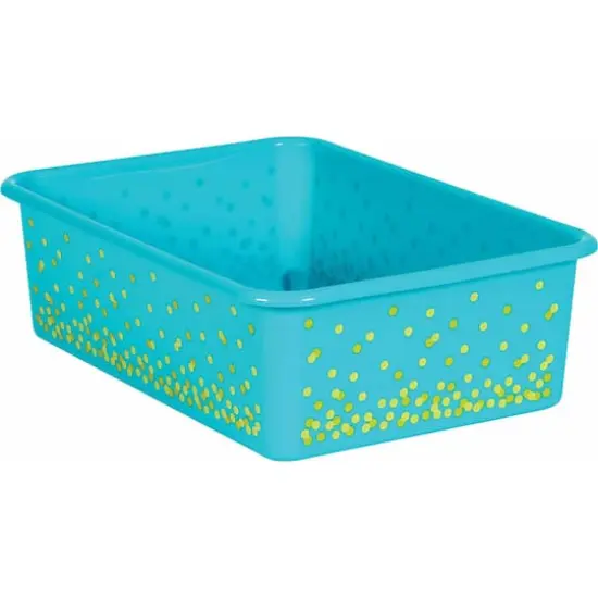 Teacher Created Resources&reg; Large Confetti Plastic Storage Bin, 3ct. Teal {4}