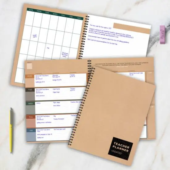 TF Publishing Large Kraft Undated Weekly Teacher Planner {5}