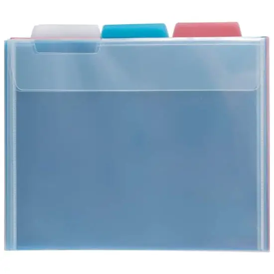 JAM Paper 8.5" x 11" Plastic File Folders, 6ct. {1}