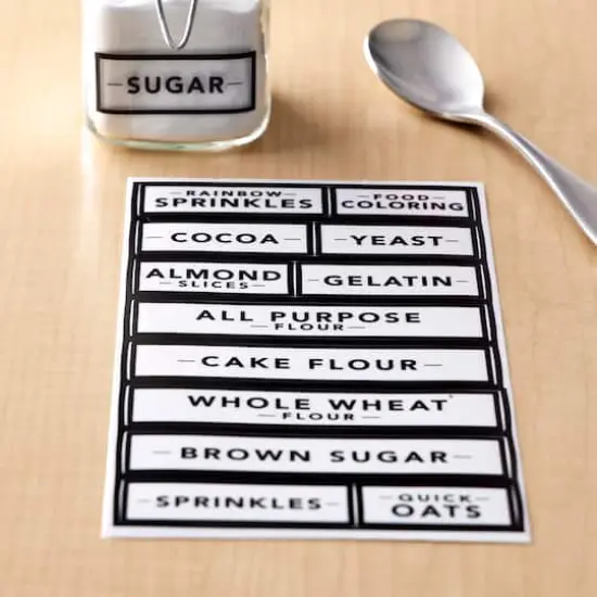 Black Border Rectangle Household Label Stickers by Recollections&trade; {3}