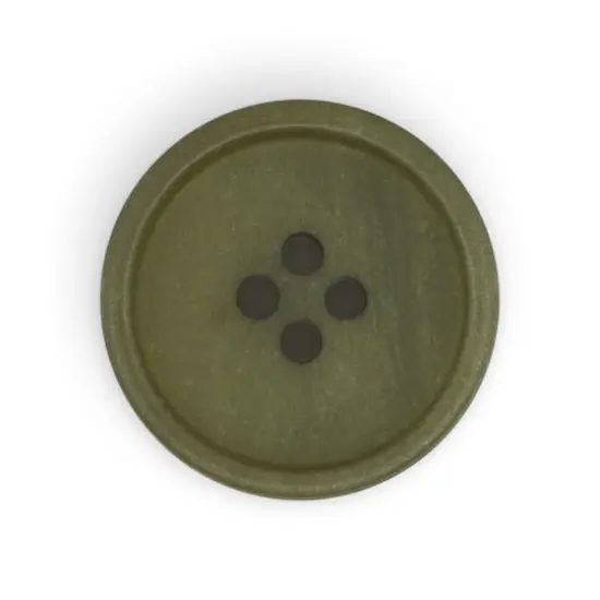Dritz&reg; 23mm Recycled Paper Round Button, 6ct. Dark olive {5}
