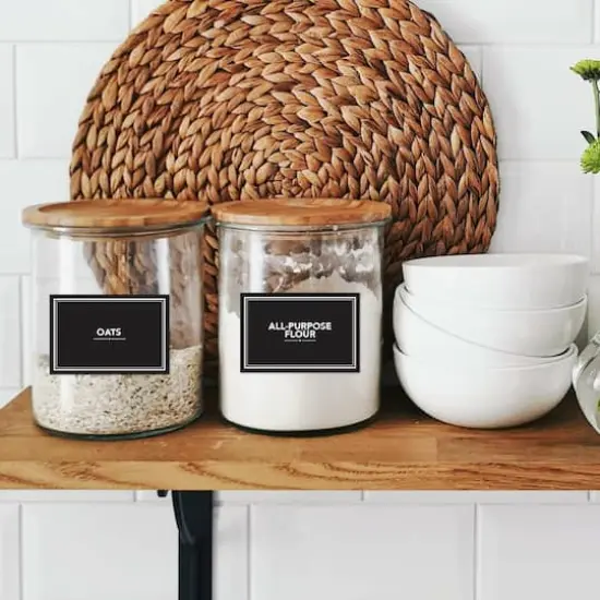 RoomMates Chalk Pantry Labels Peel & Stick Wall Decals {4}